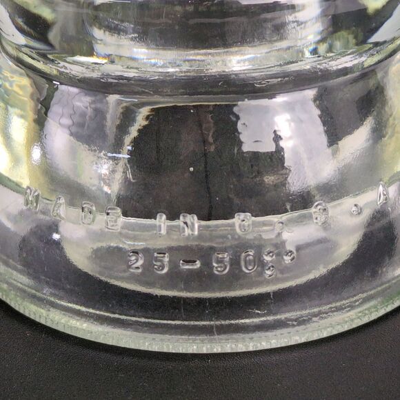 Hemingray No 45 Insulator Clear Glass CD155 Made in USA 25-50 Paperweight - Picture 6 of 8